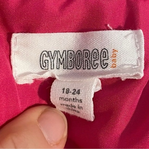 EUC Gymboree 18-24 mo Toddler Girl Hot Pink Velvet Puffer Vest with Pockets - Picture 4 of 6